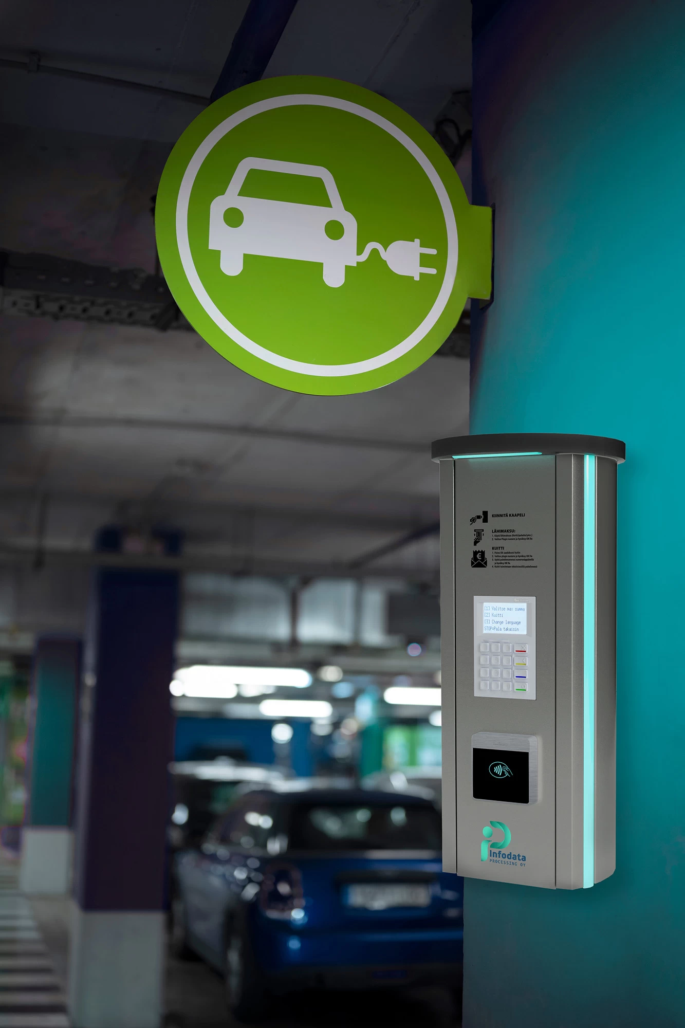 Uusi edullinen maksuautomaatti sähköautojen lataukseen