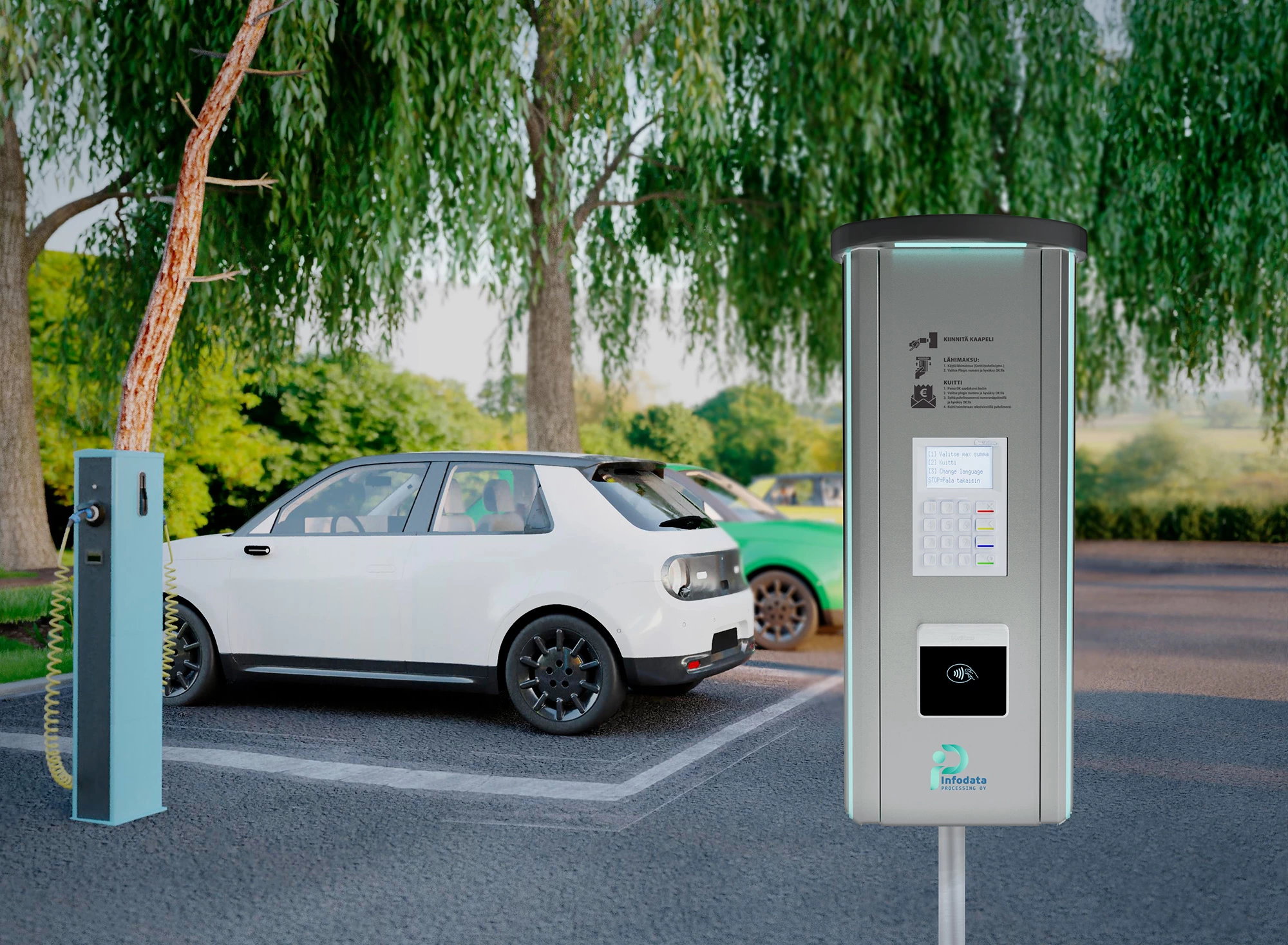 Uusi edullinen maksuautomaatti sähköautojen lataukseen