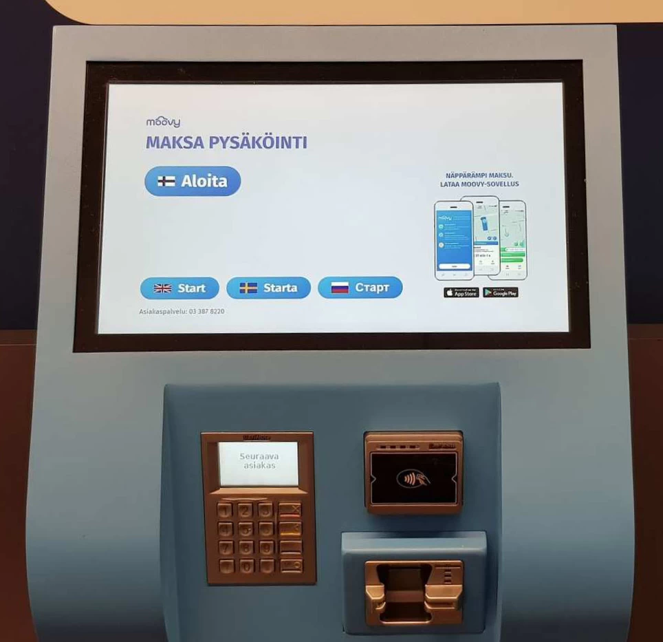 Maksukioski parkkialalla