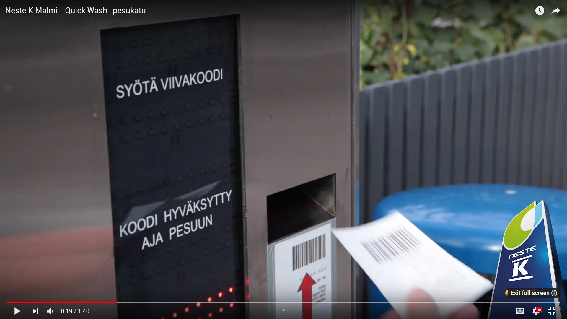 Neste K Malmi - Quick Wash -pesukatu